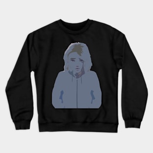 Abstract Girl in Sweater Crewneck Sweatshirt